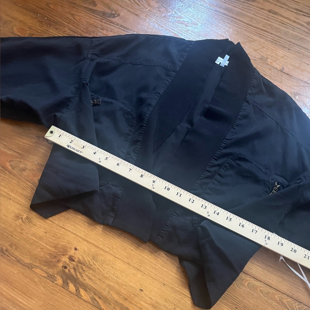 Young Fabulous & Broke Black Bomber Jacket with Gold Zippers - Picture 14 of 16
